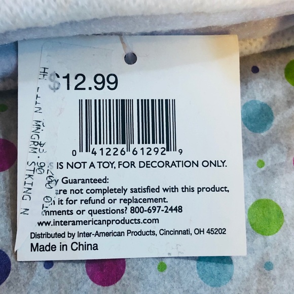 1 left π² NWT Monogrammed Stocking - Picture 3 of 3